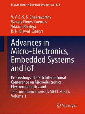 cover image of Advances in Micro-Electronics, Embedded Systems and IoT